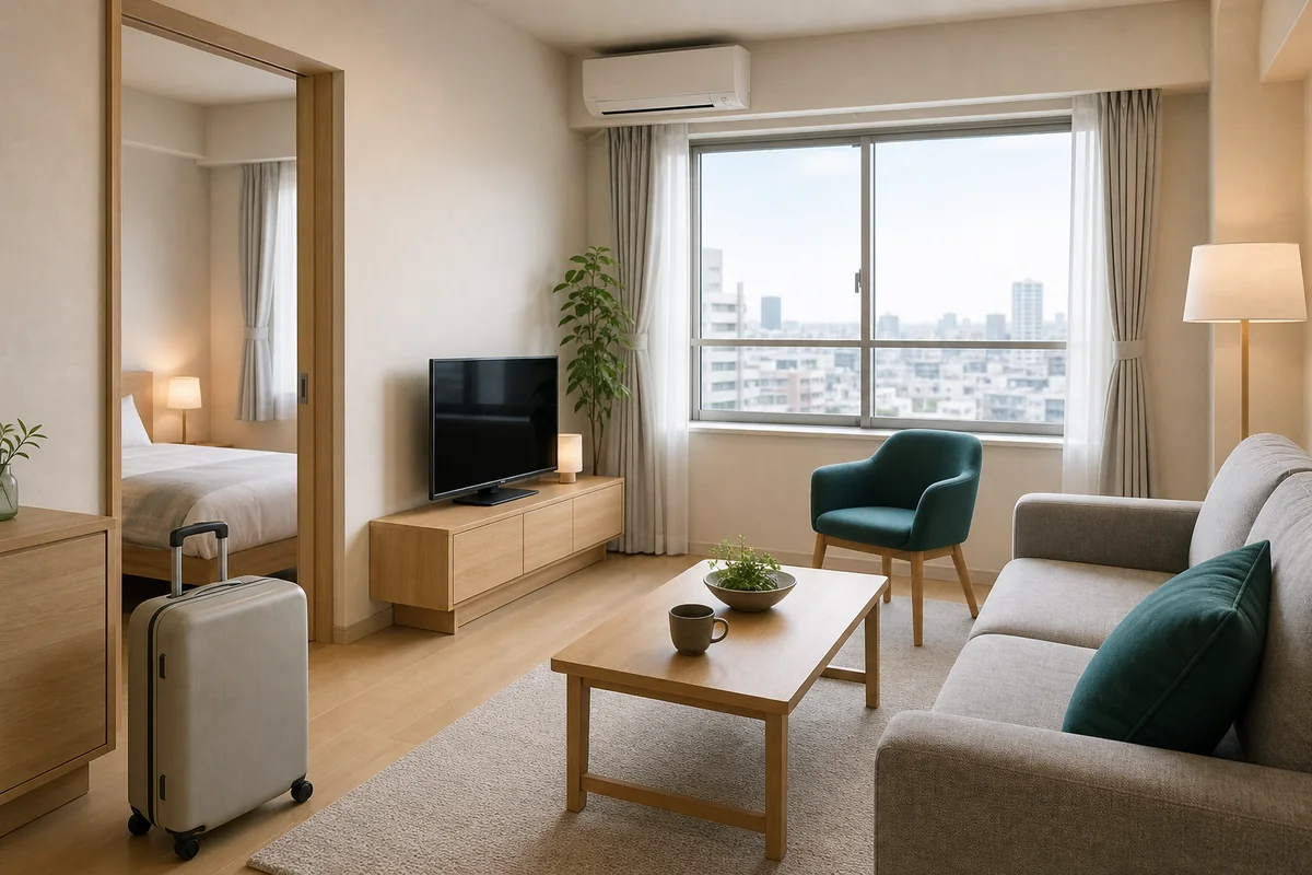 适合赴日就诊期间居住的明亮舒适公寓